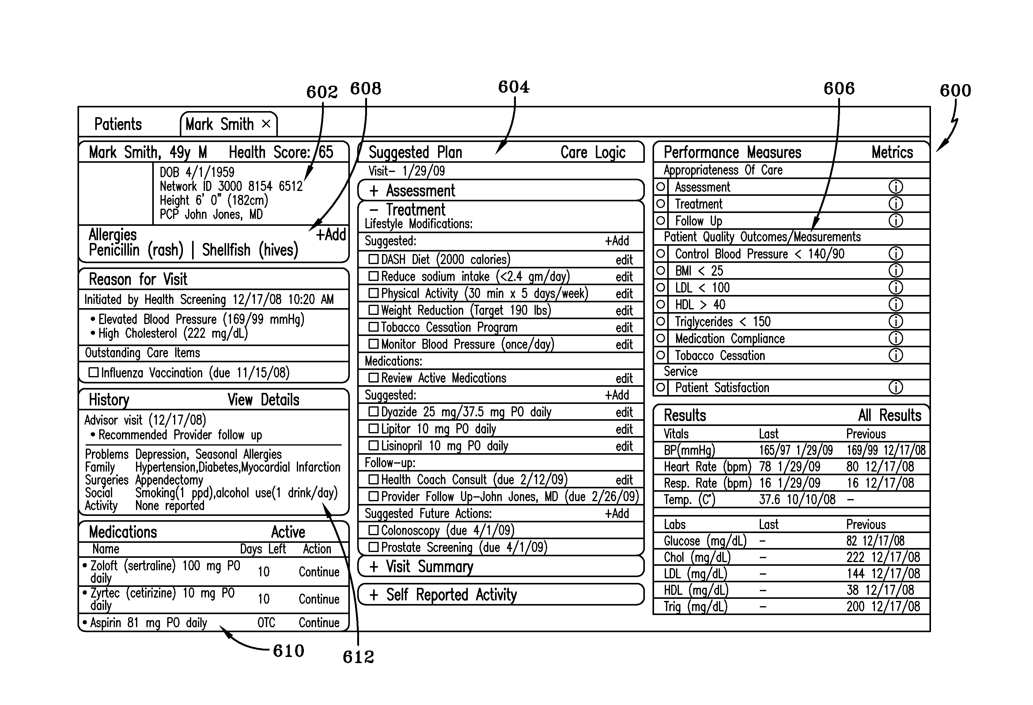 System for unitary display of patient data from mulitple care providers