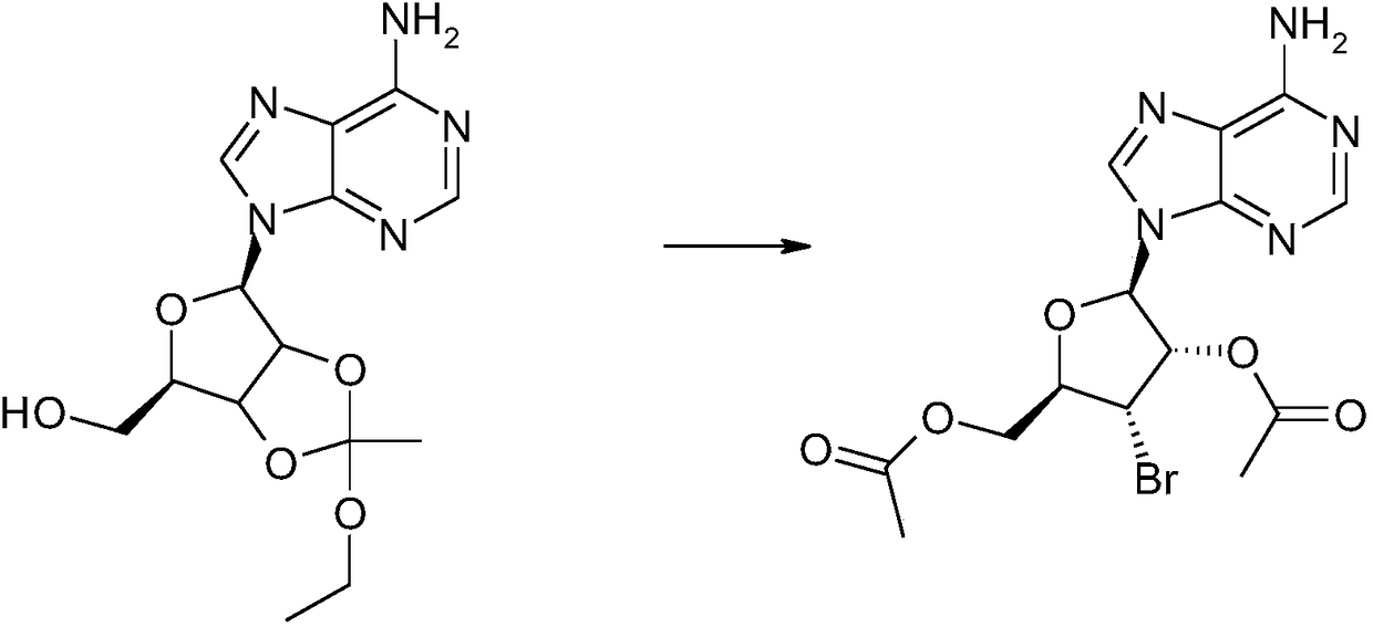 Synthesis method of cordycepin