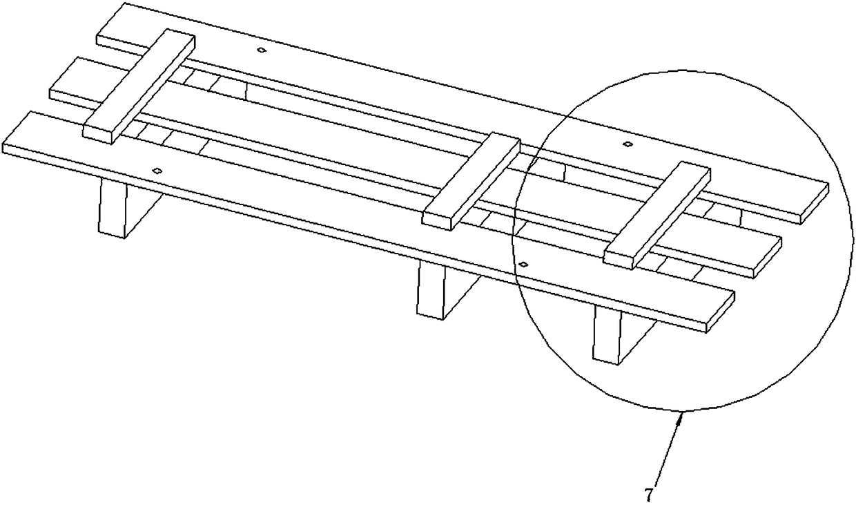 An air conditioner outdoor unit tray