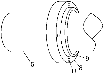 Fumigation gas circulation device for fumigation storehouse