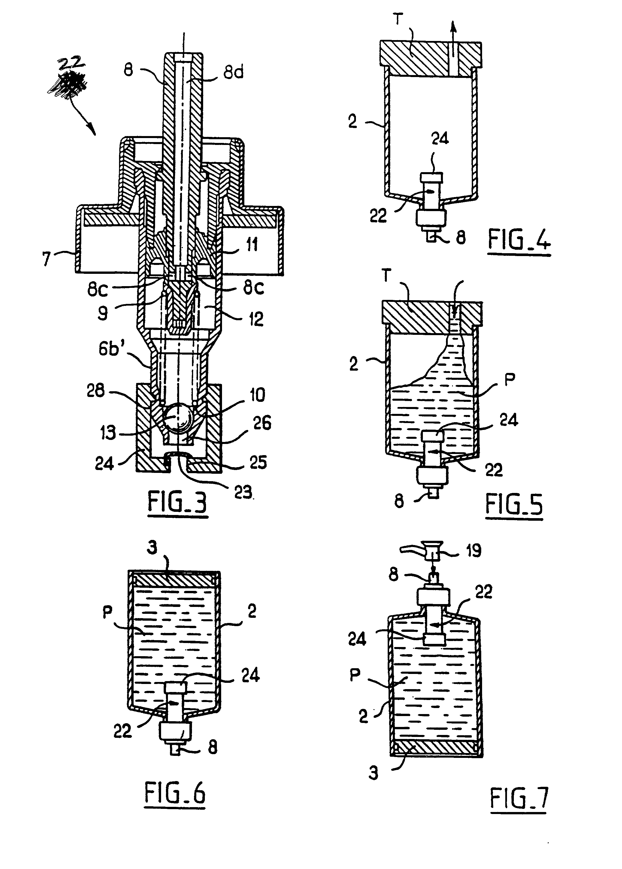 Packaging and dispensing device including a vacuum-filled container, and a method of manufacture
