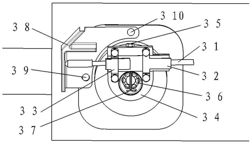 A helicopter rotor damper displacement measuring device