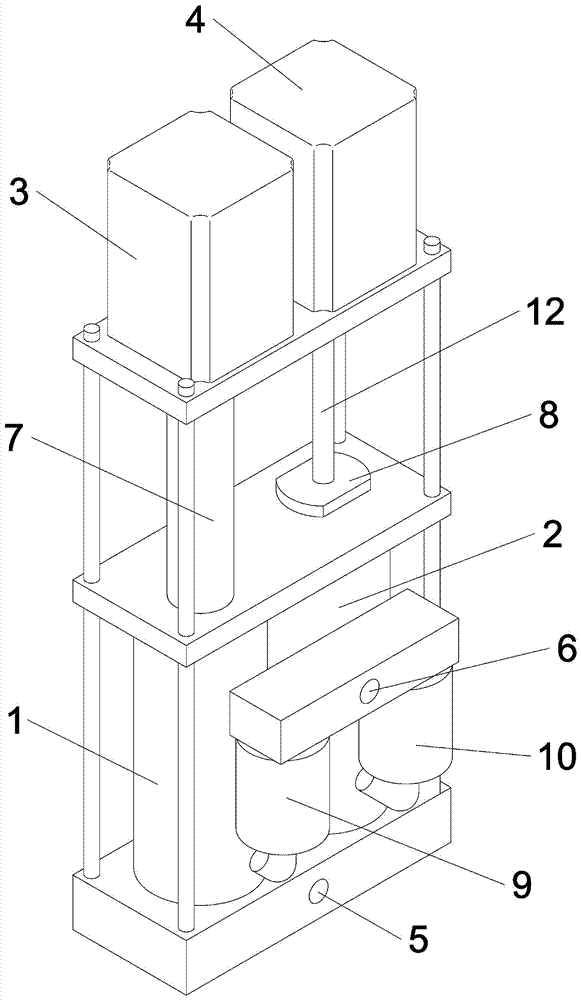 Double-cylinder type plunger pump with stable output