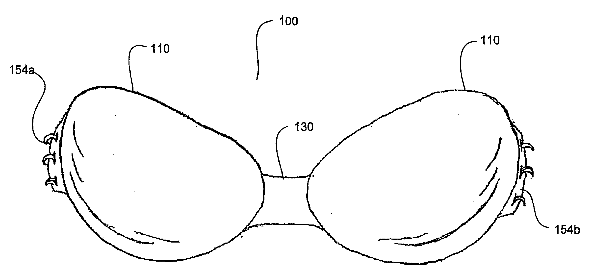 Supportive, washable adhesive bra with detachable support structures