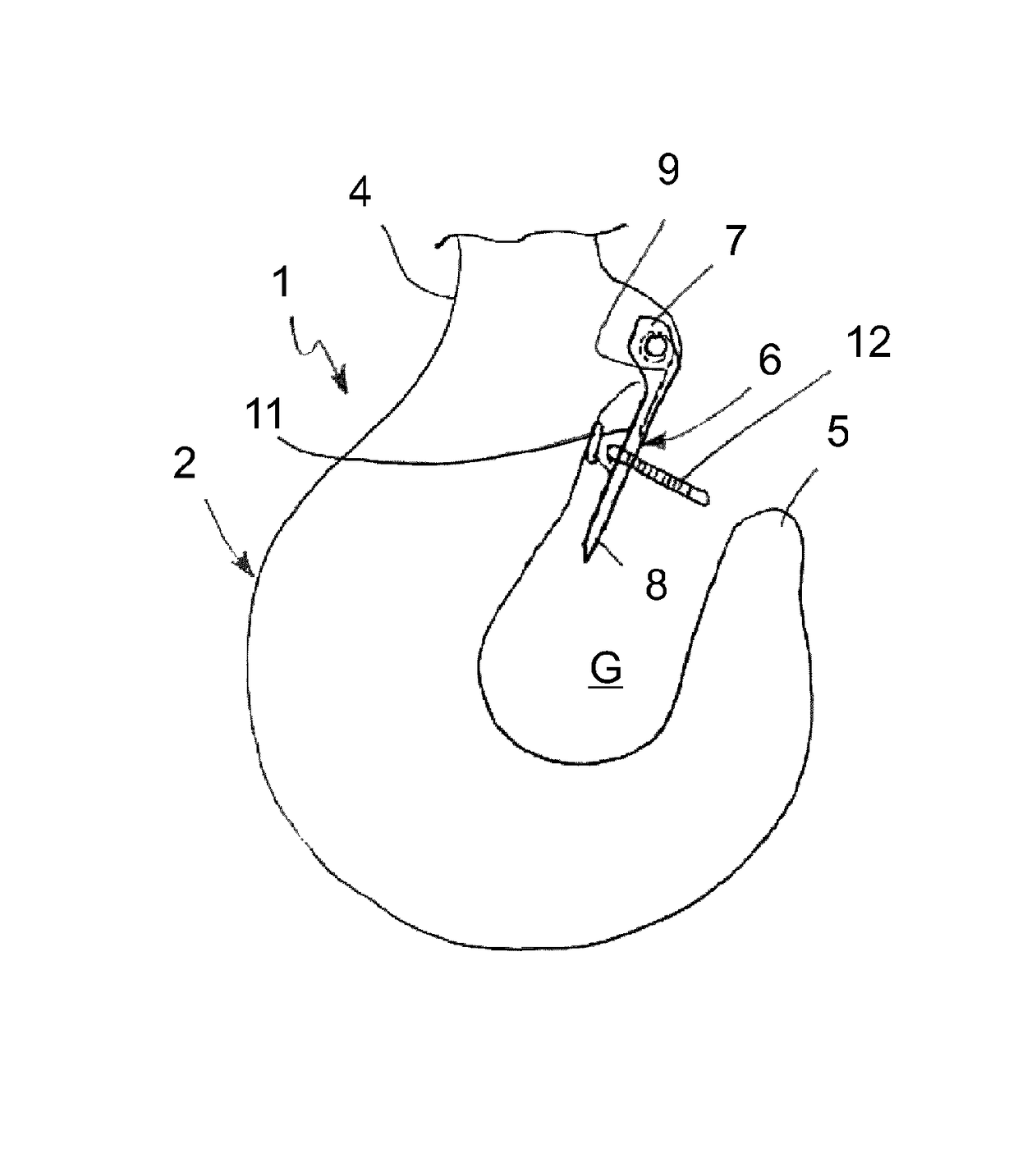 Lifting hook, safety latch of lifting hook and locking and releasing device of safety latch