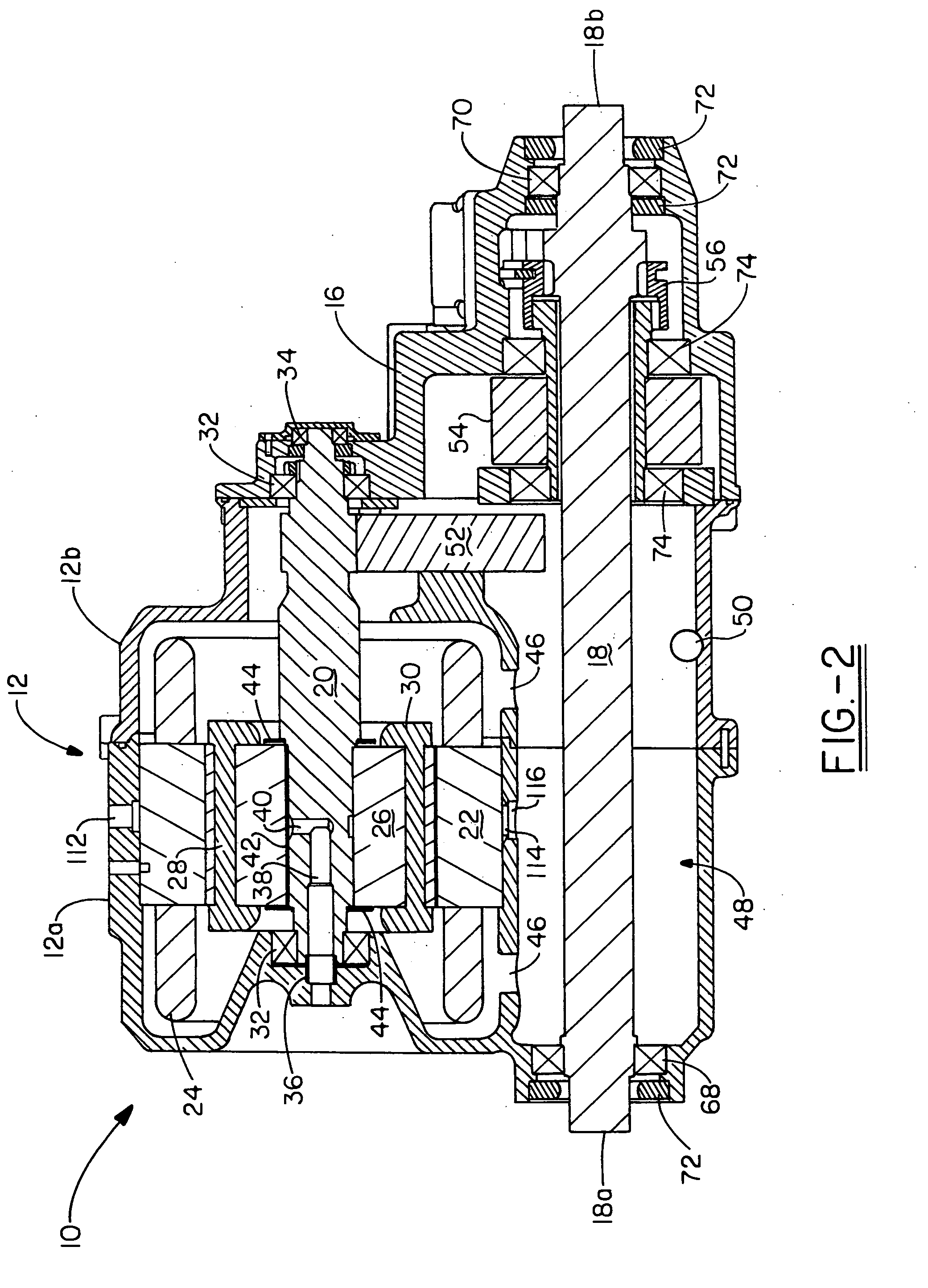 Oil cooled electric drive module for hybrid vehicles