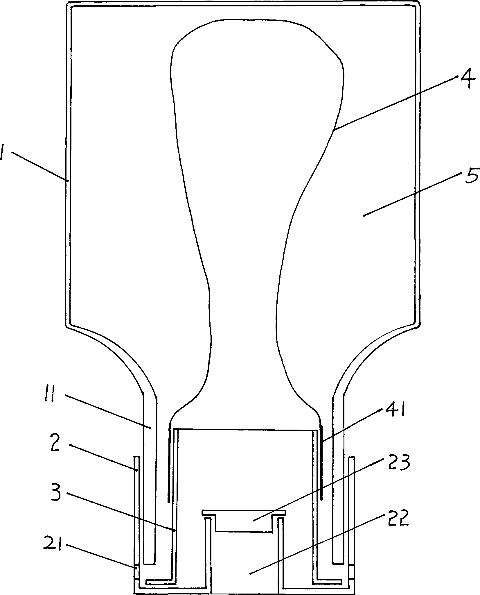 Air isolation structure for drinking bucket