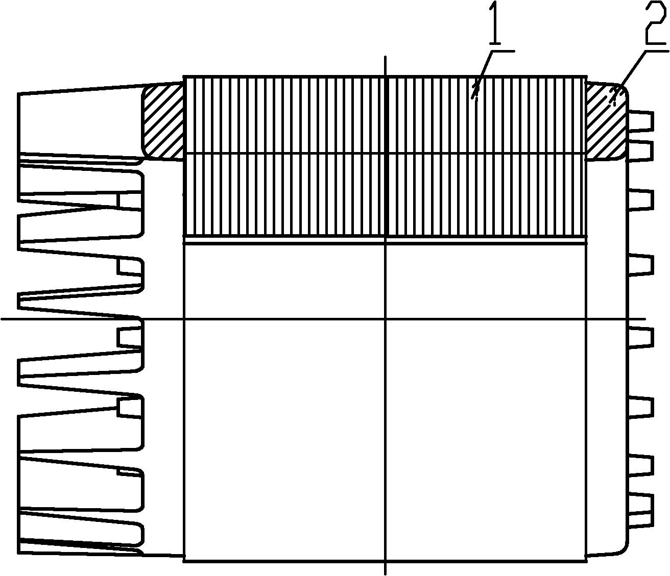 Quadrupole variable-frequency motor rotor punching sheet