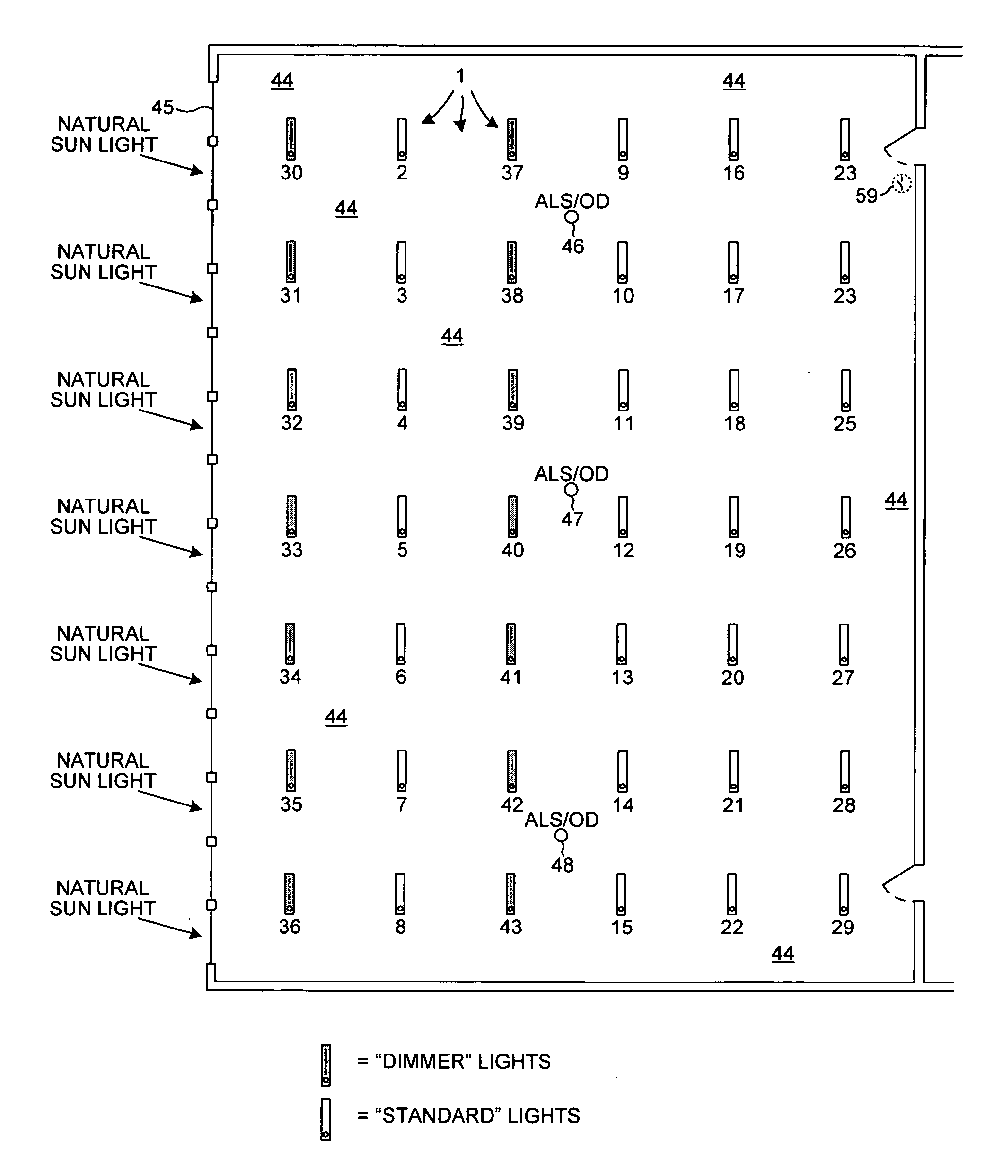 Ambient light sensor auto-calibration in a lighting control system