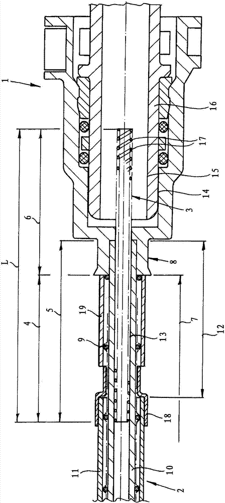 Connector assembly with at least one connector and at least one media line