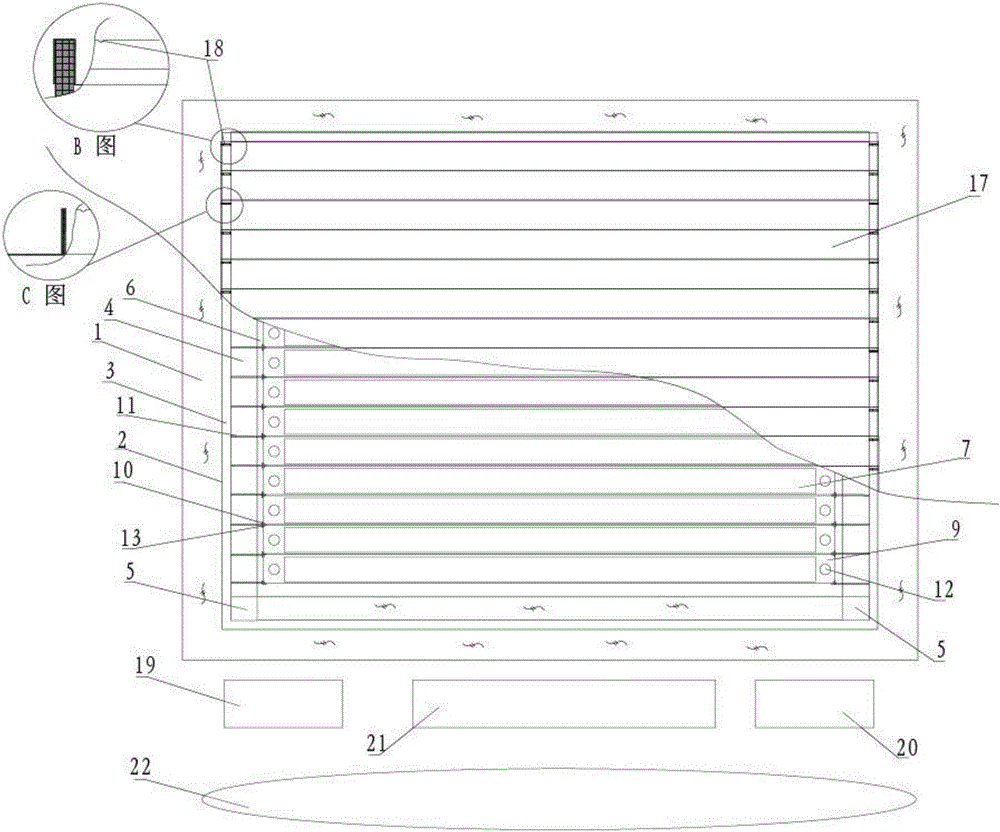 Ascending and descending type tombing method and tombing system