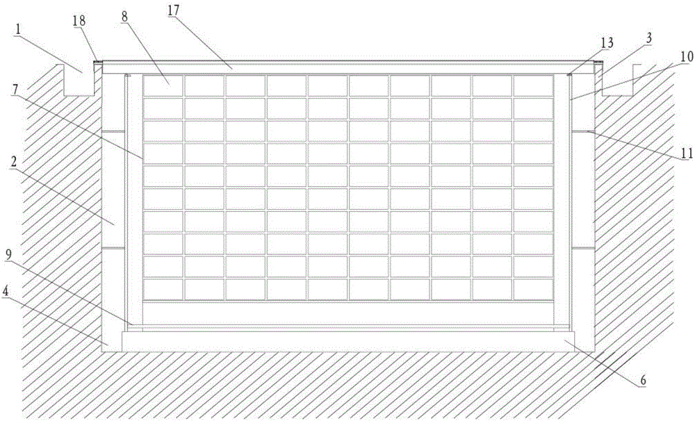 Ascending and descending type tombing method and tombing system