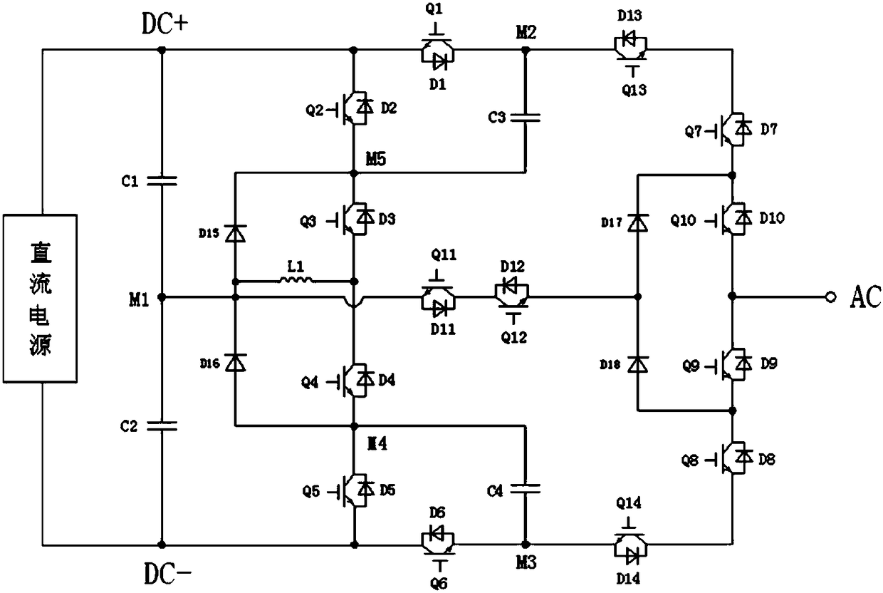 Five-level topological unit