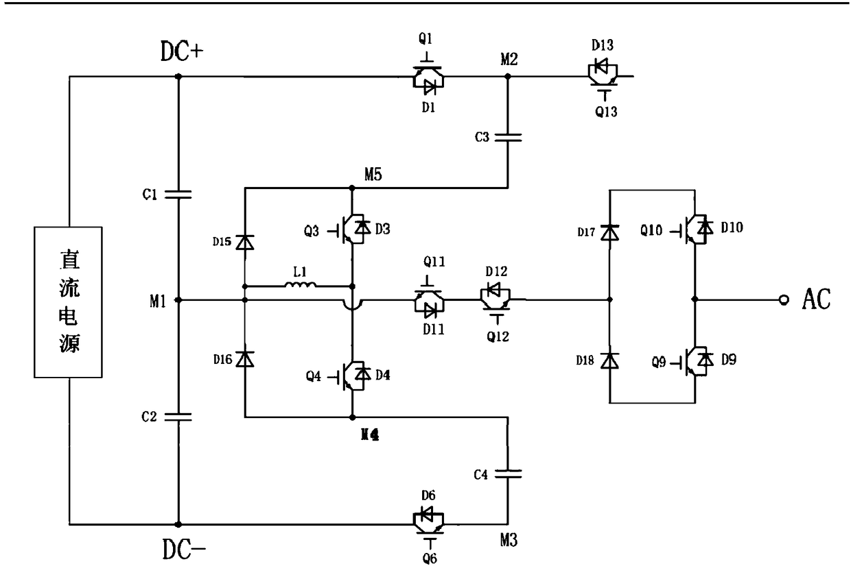 Five-level topological unit