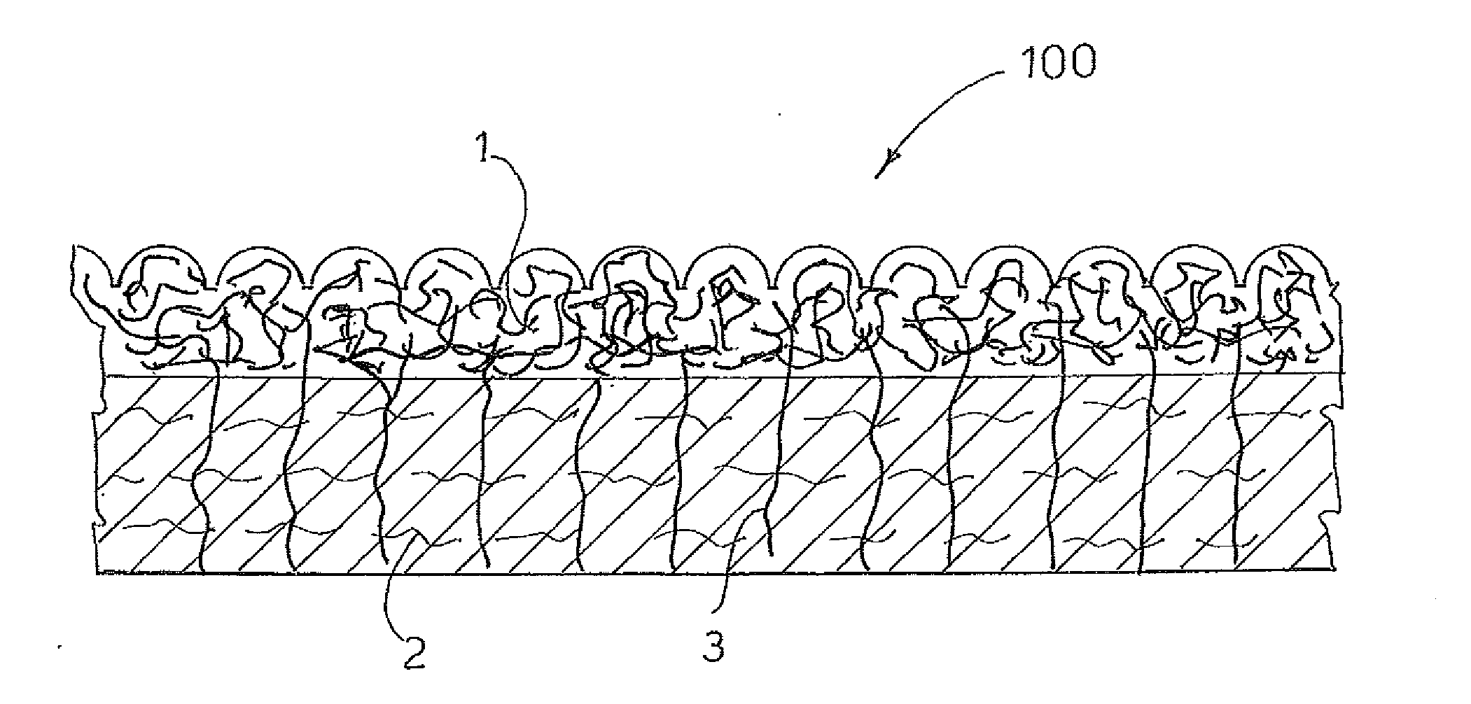 Process for preparing a non-woven fabric having a surface covered with microfiber and fabric obtainable with said process