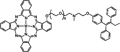 A molecularly targeted anticancer photosensitizer tamoxifen-phthalocyanine conjugate and preparation method thereof