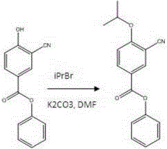 Preparation method of 3-cyano-4-isopropoxybenzoic acid