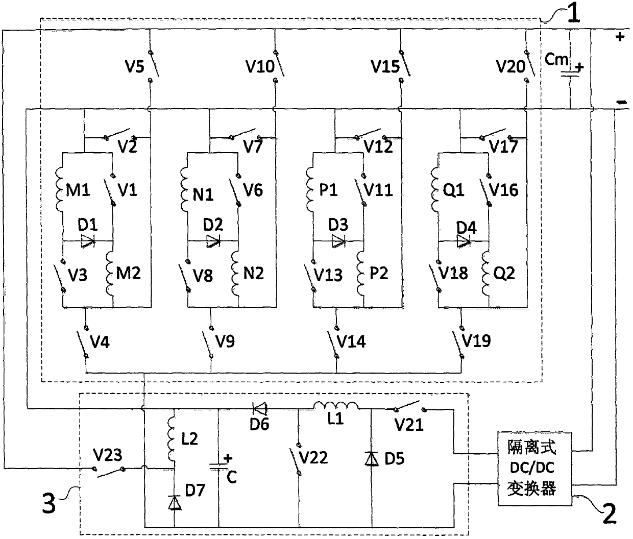 A switched reluctance wind generator converter and its control method