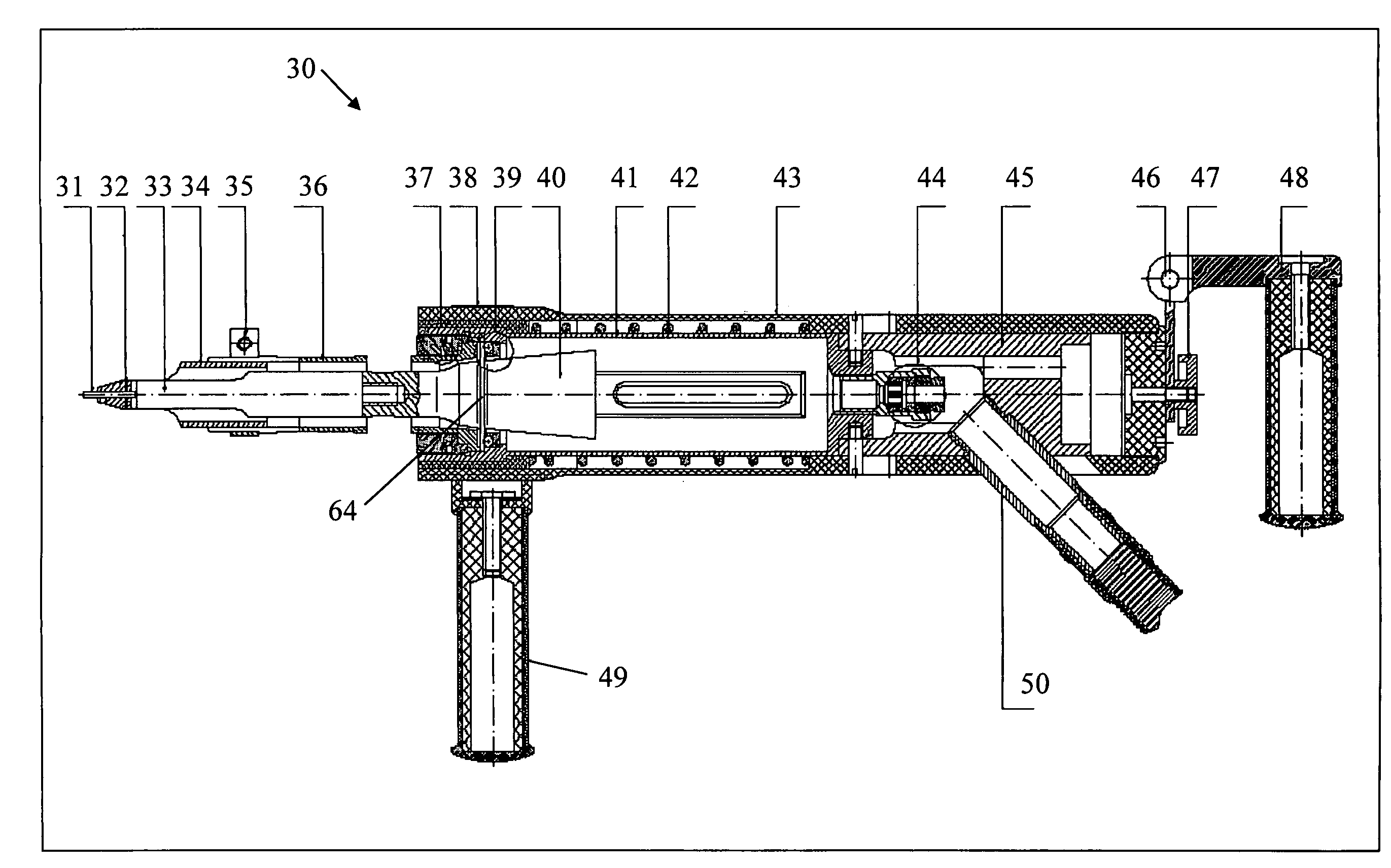 Oscillating system and tool for ultrasonic impact treatment