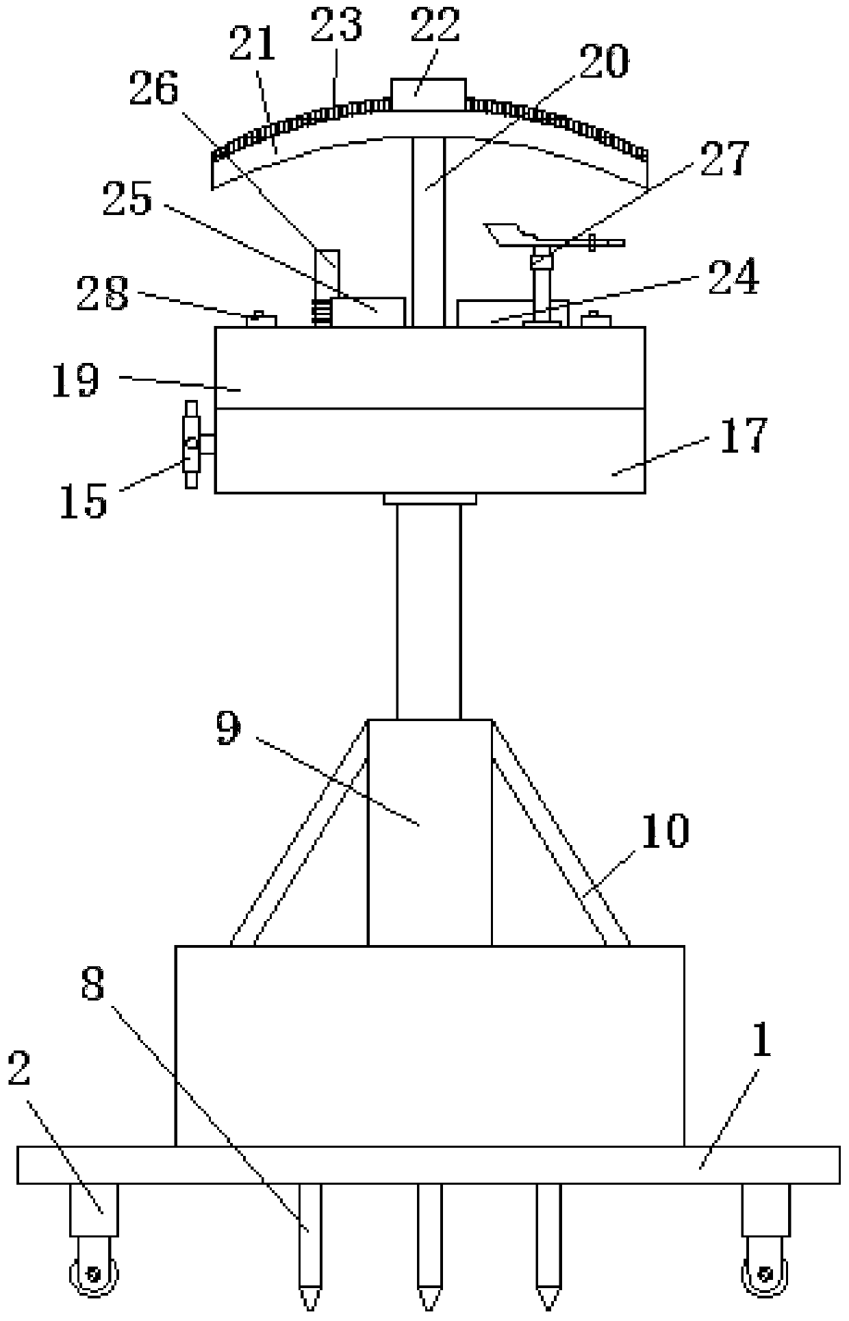 Agricultural information acquisition device convenient to install