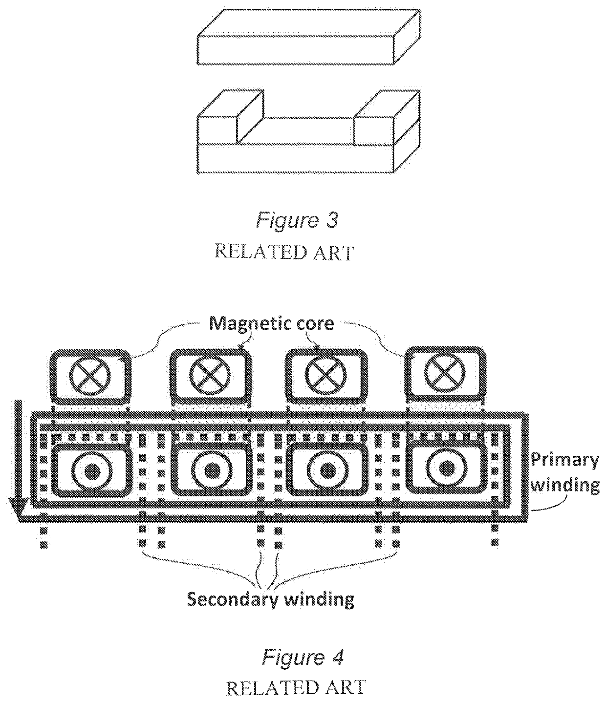 Matrix transformer and winding structure