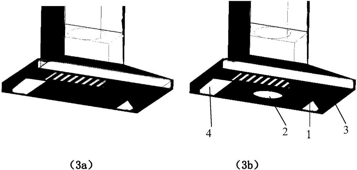 Novel central circular hole type range hood rectifying plate