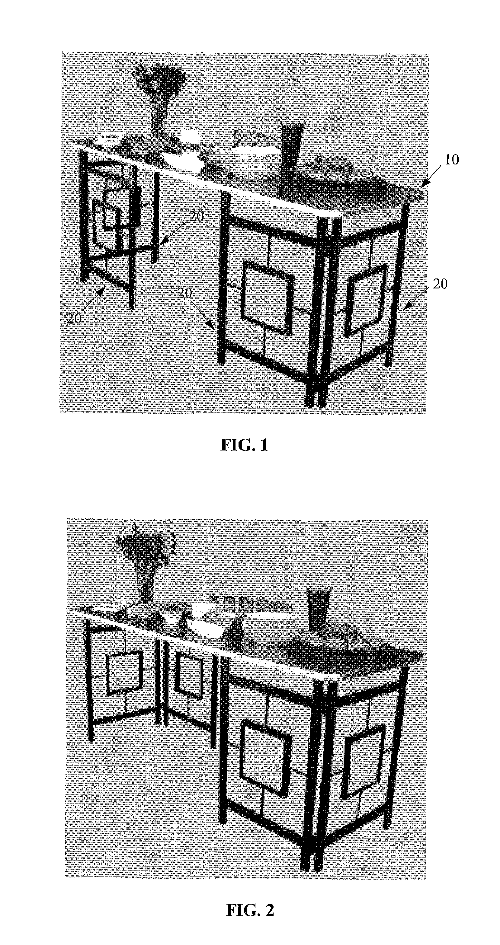 Reconfigurable furniture and millwork using a connector clip