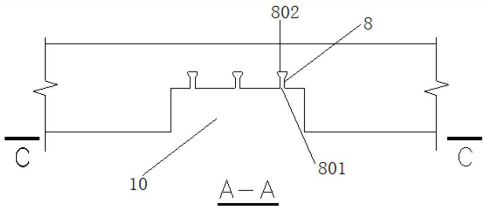 A reinforcement device for a raw earth wall