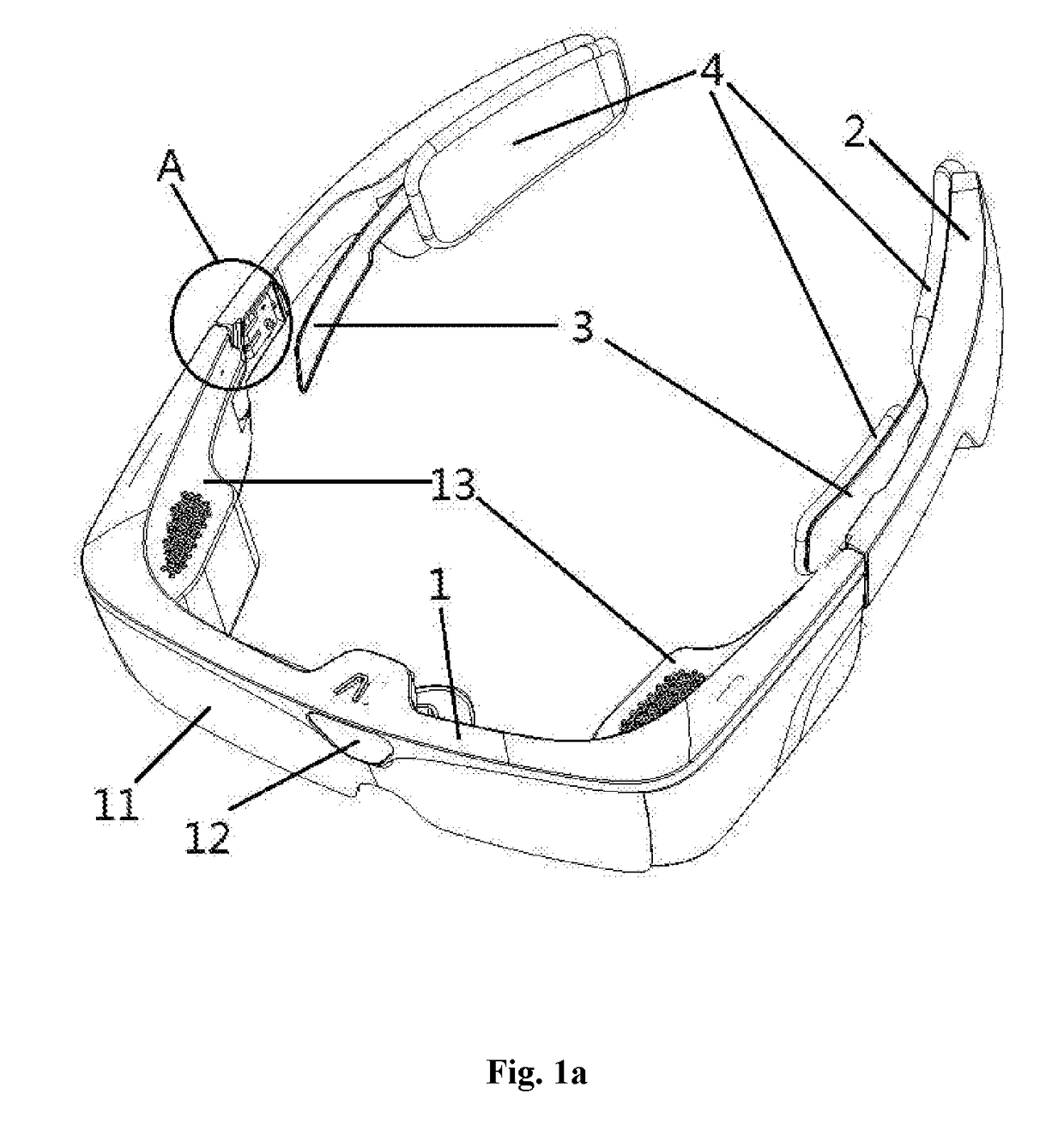 Method for displaying user interface of head-mounted display device