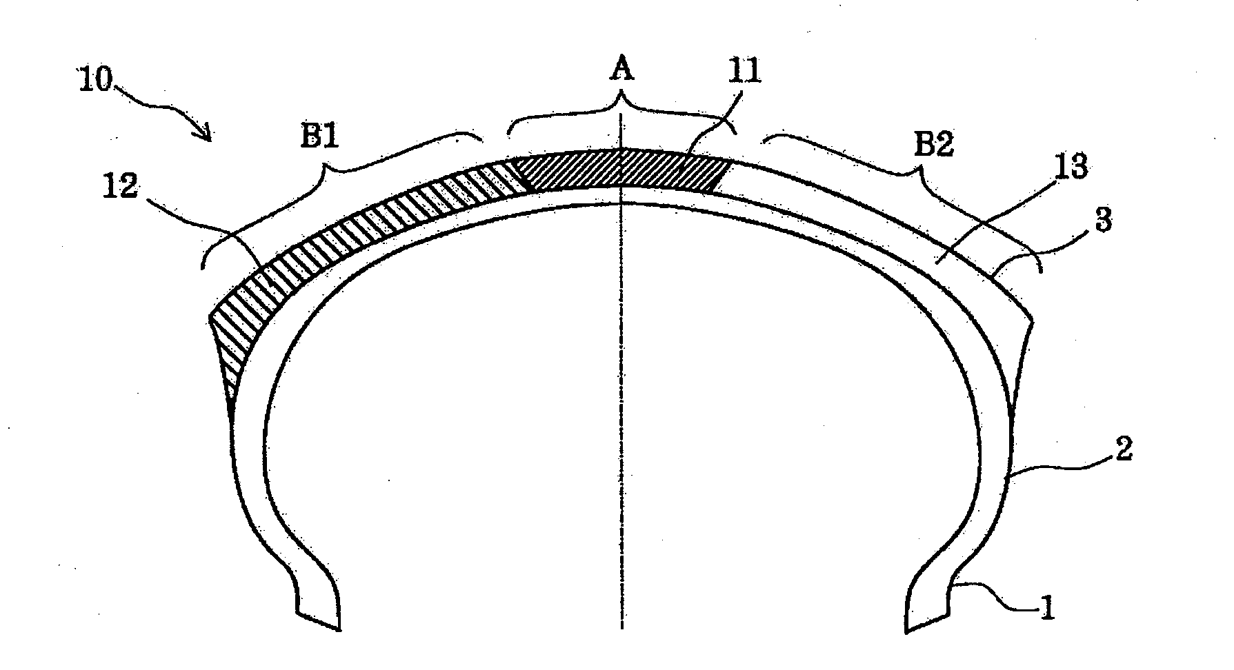 Pneumatic tire for motorcycle