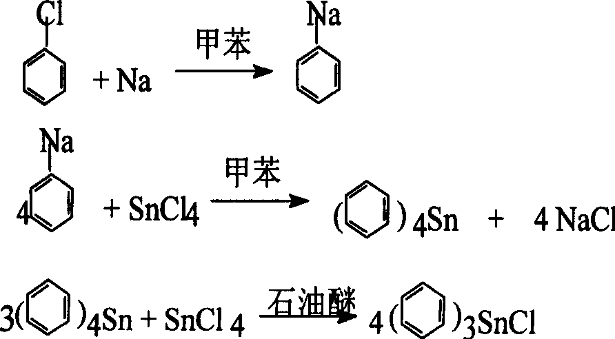 Production of tripheny-stannic chloride
