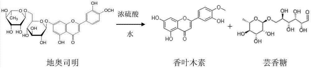 Semi-synthetic method for diosmetin