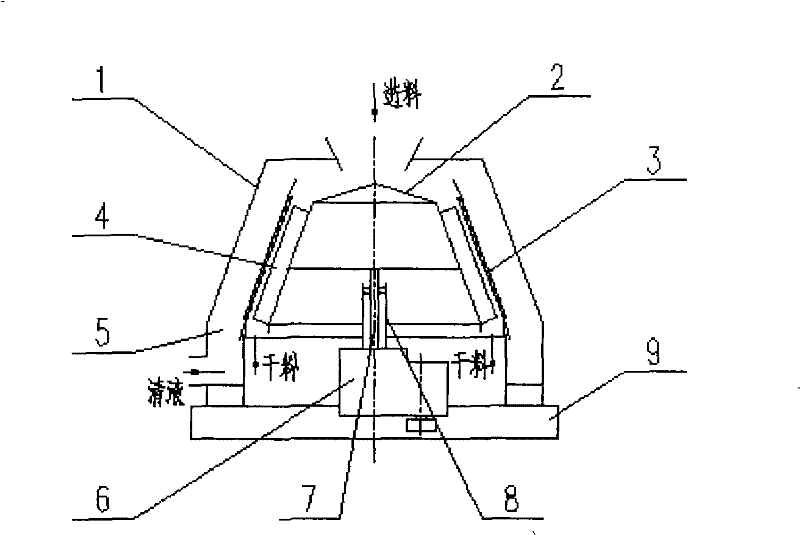 Vertical centrifugal hydroextractor
