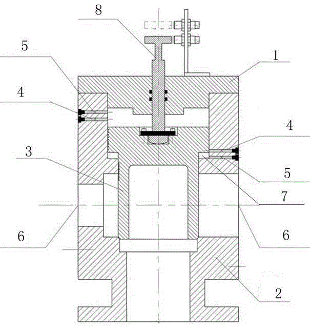 A pressure cut-off device controlled by a solenoid valve