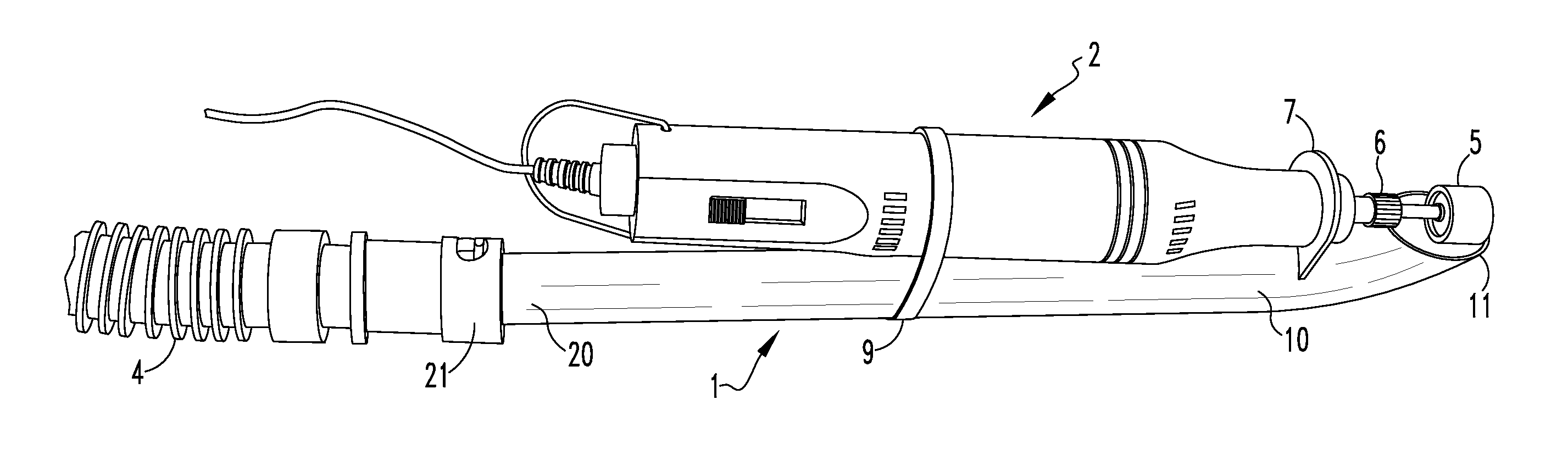 Tool dust control attachment