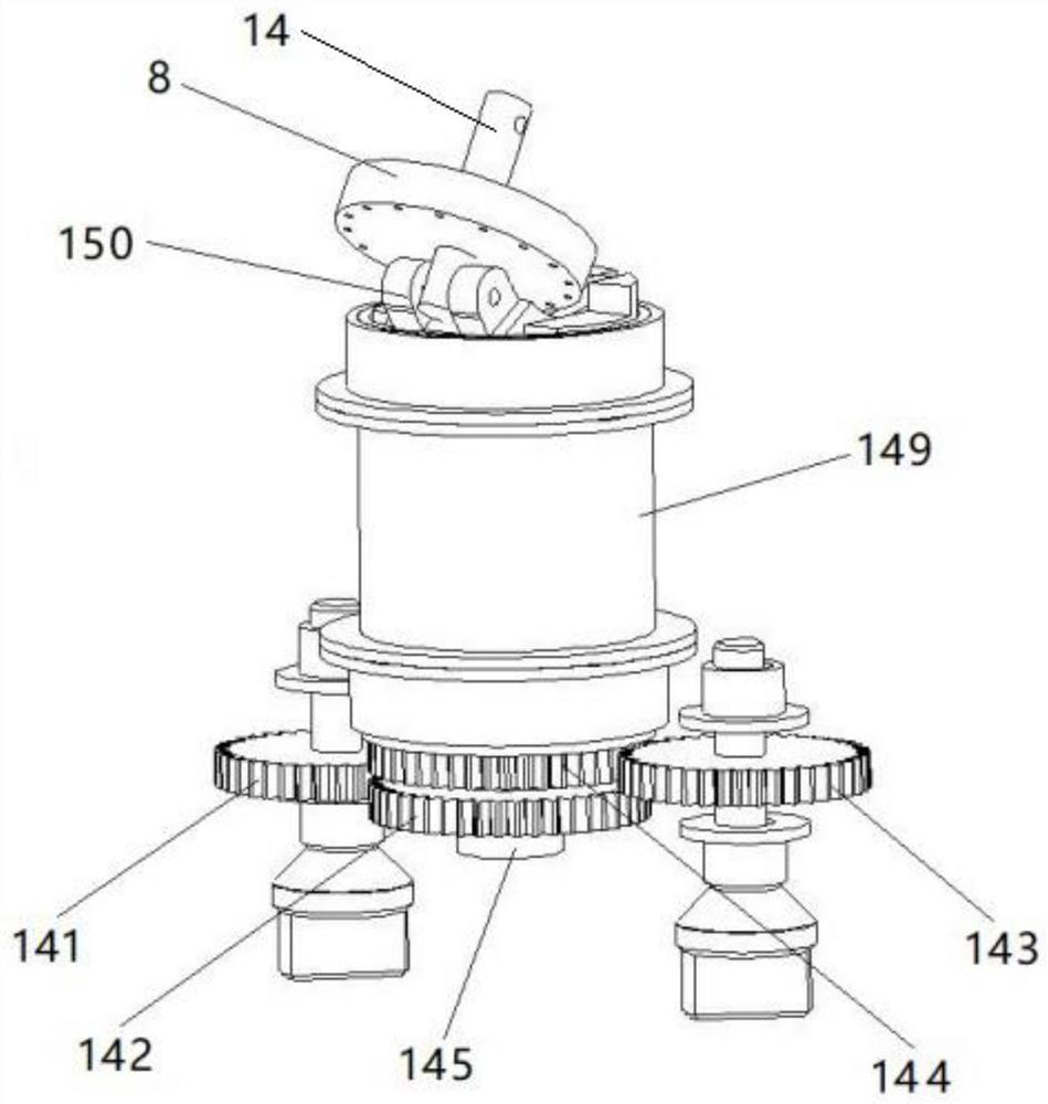 Surgical tool driving transmission system based on rotary-linear driving and surgical robot