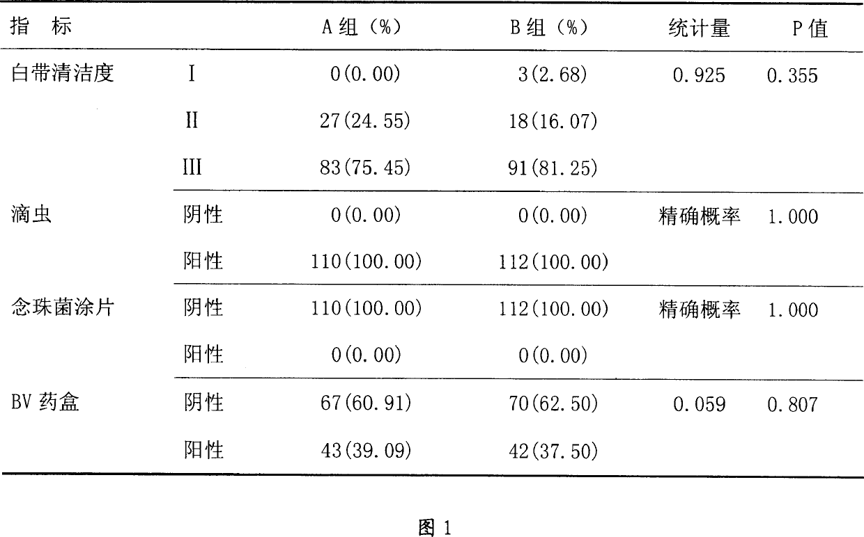 Vagina medicinal composition