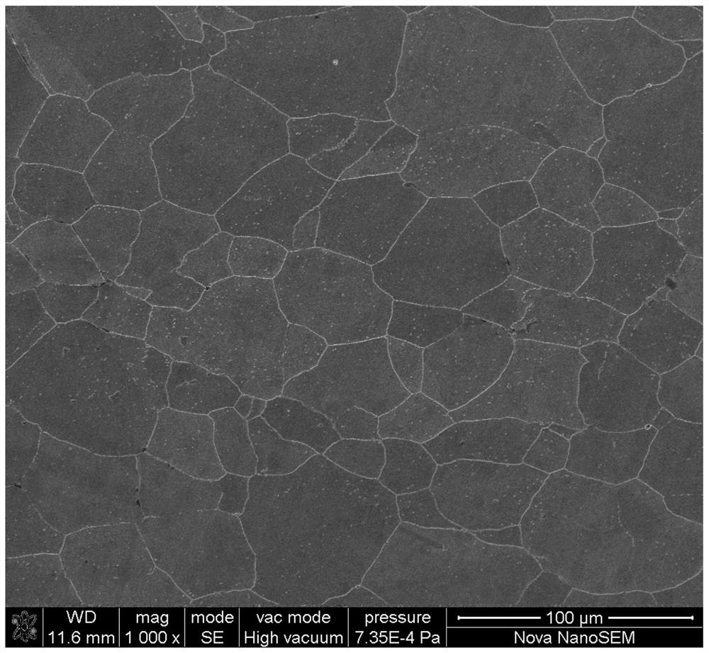 Method for eliminating mixed crystals in S31035 high-alloy austenitic heat-resistant steel