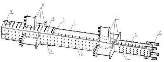 Manufacturing method for composite steel column of transition section of tower crown of super high-rise building