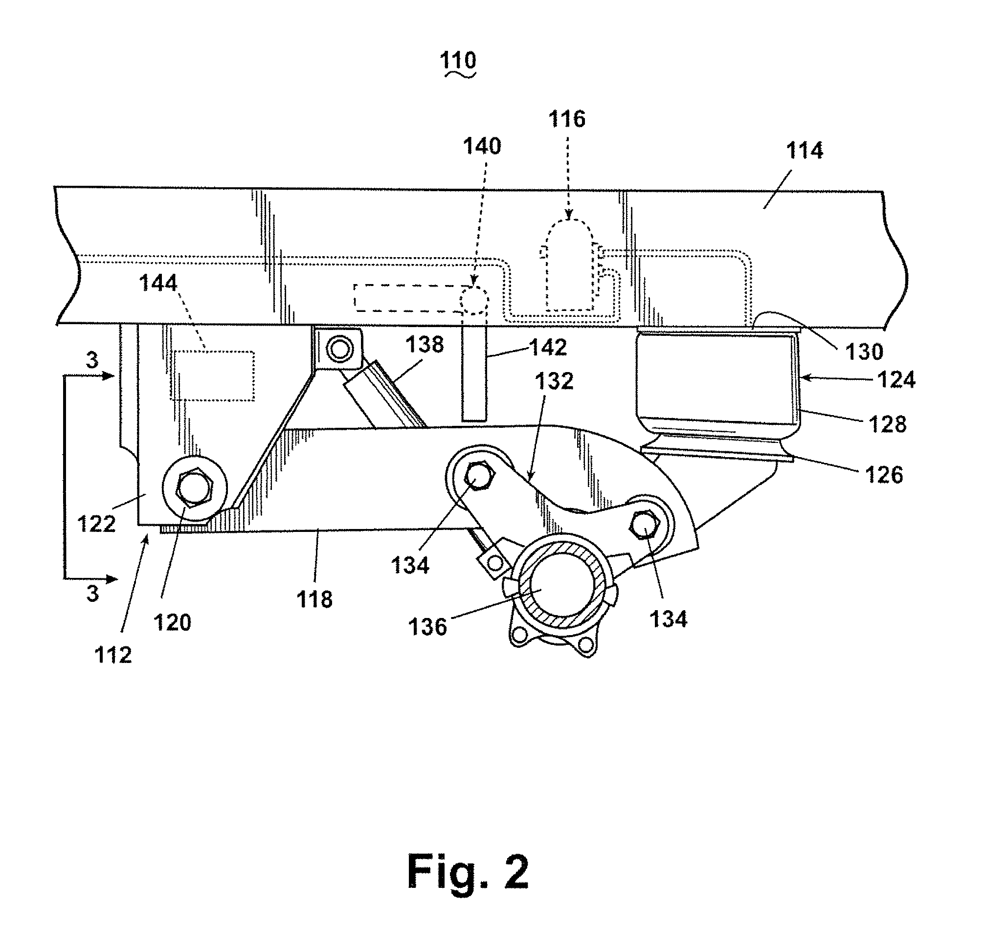 Trailing arm suspension and height control system with motorized valve therefor