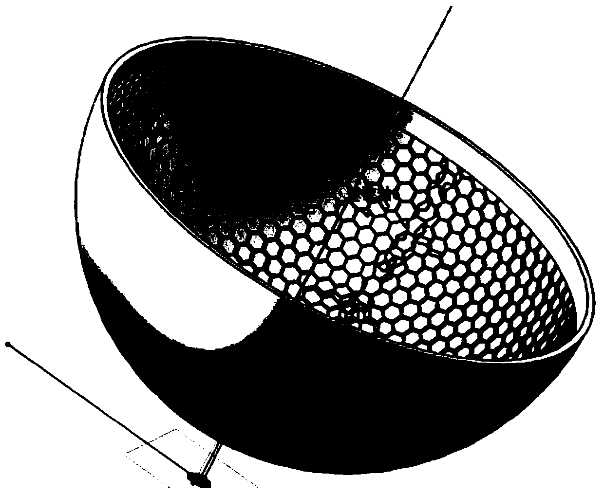Compound spherical shell oriented to omnidirectional movement spherical robot, and preparation method thereof