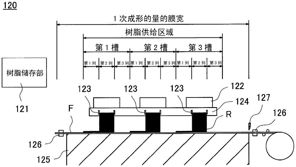 Resin molding device and resin molding method