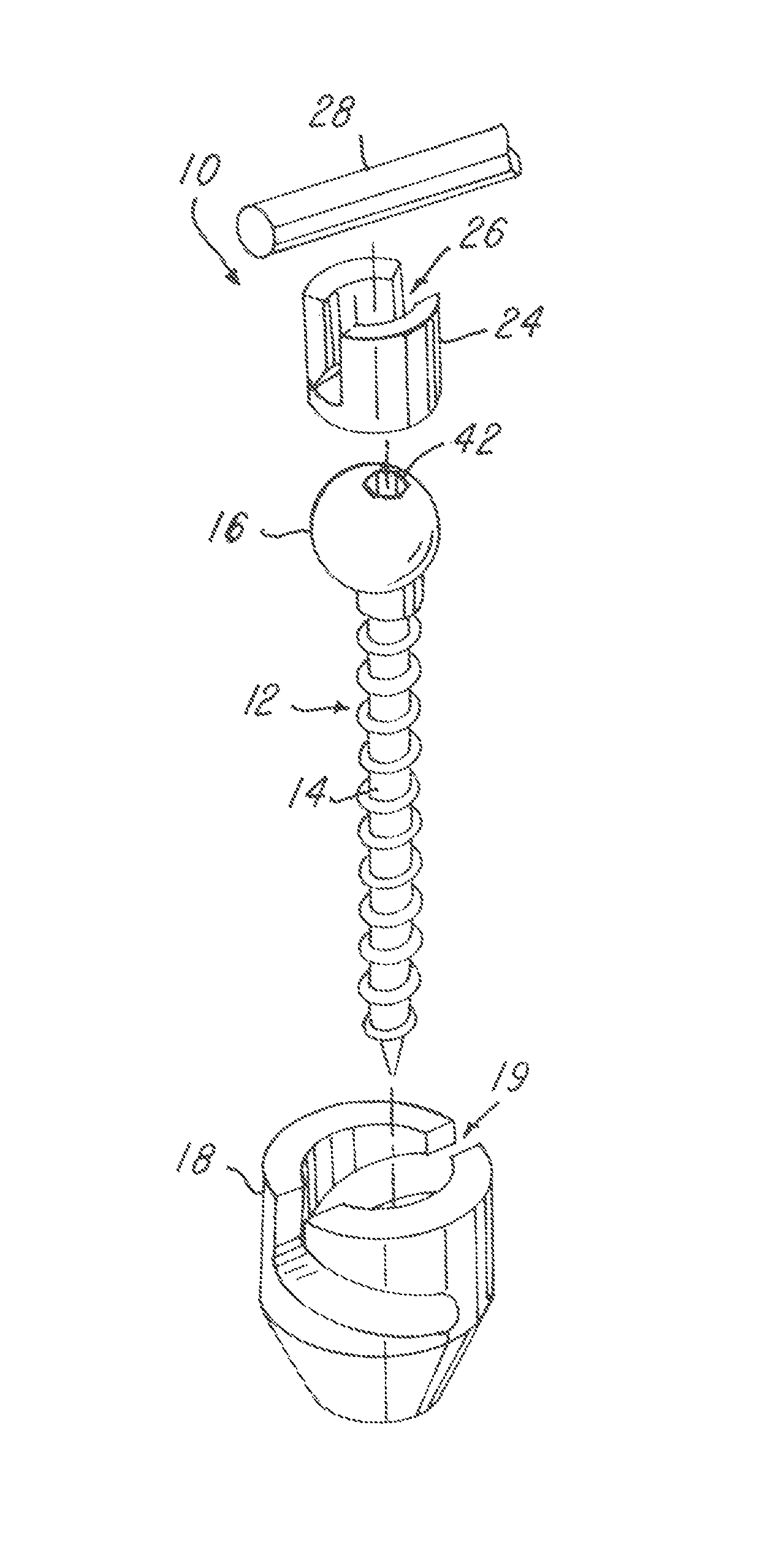 Offset multiaxial or polyaxial screw, system and assembly