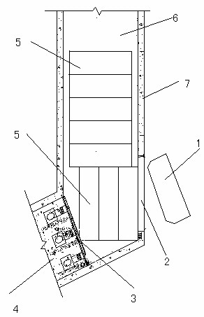 Construction method for oblique tunneling of rectangular pipe jacking machine in closed space