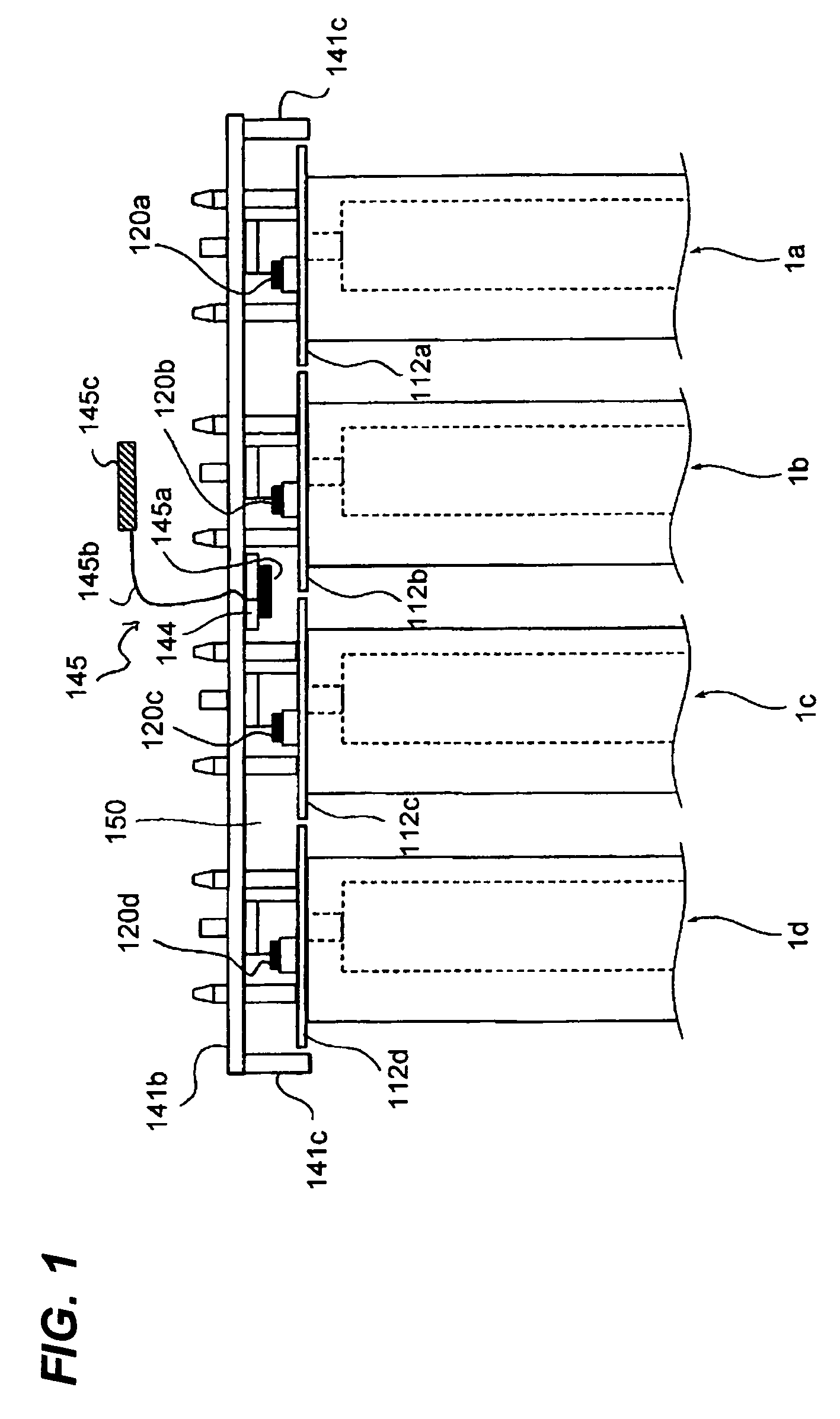 Image forming apparatus having shielded area in which non-contact wireless communication occurs