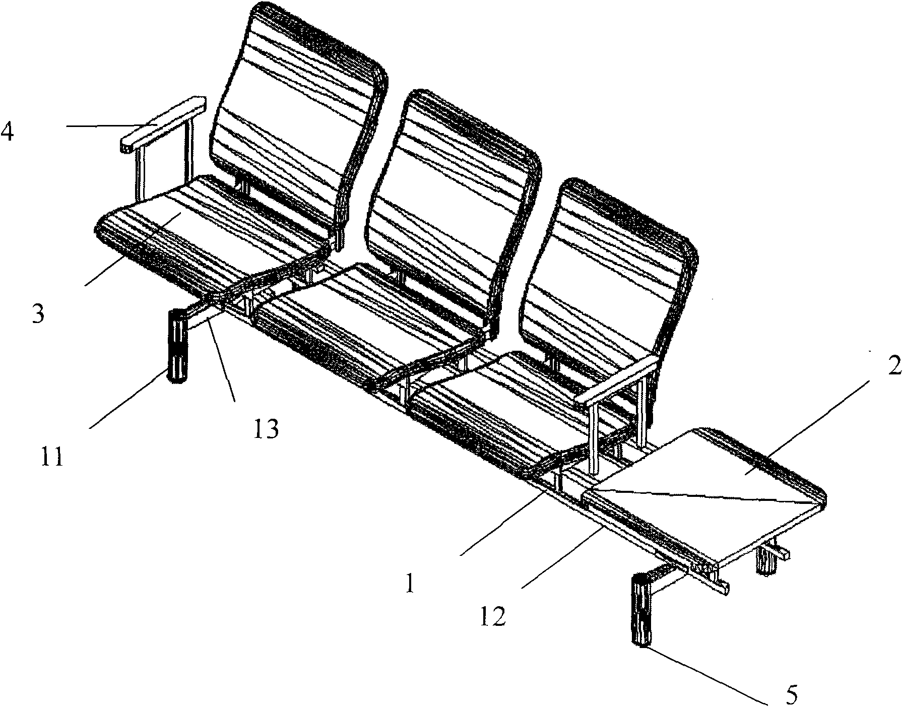 Multi-position seat for public occasions