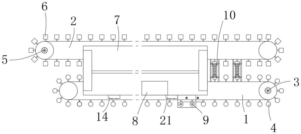 Automatic grouting assembly line for hand mold manufacturing and hand mold manufacturing method