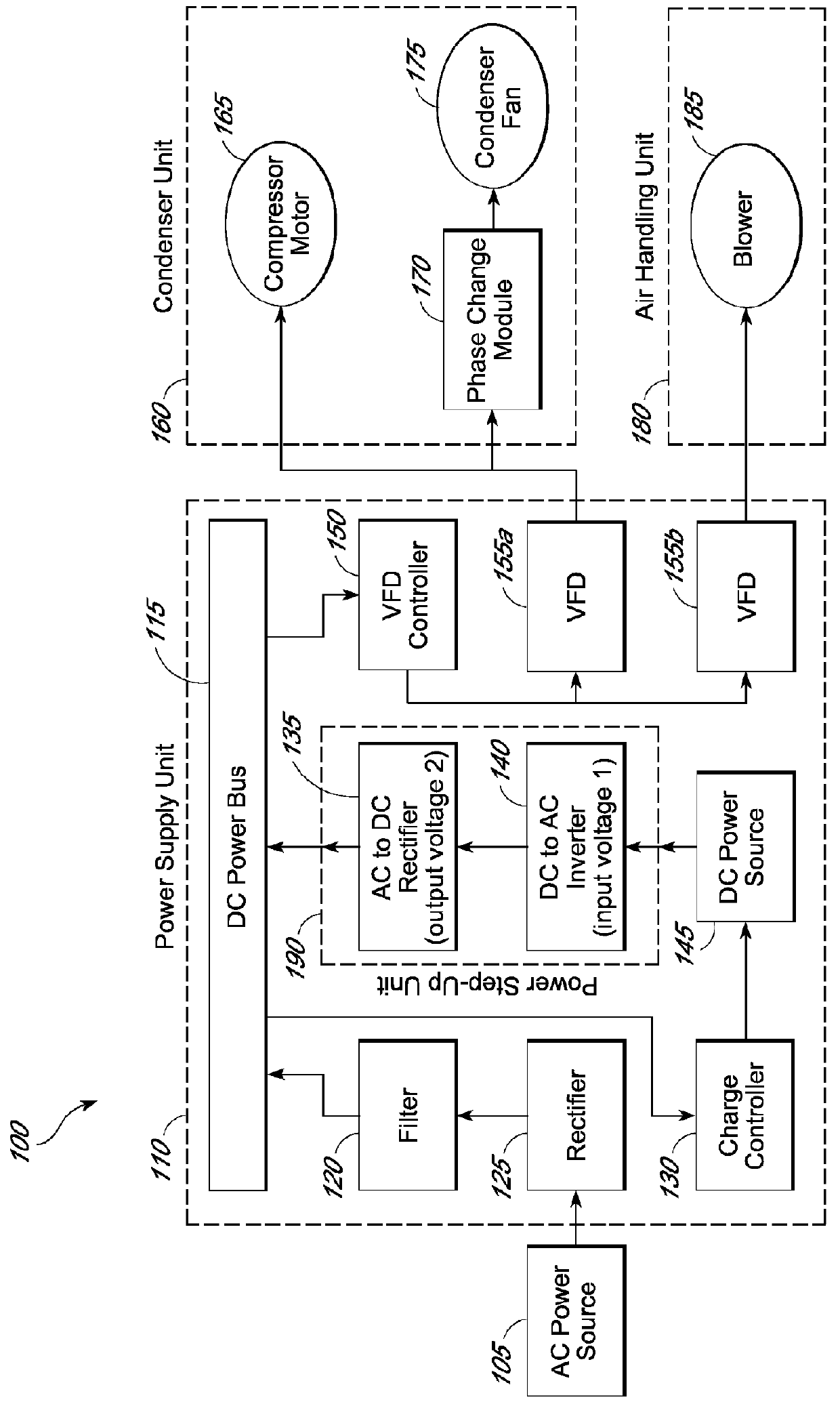 Hvac/r system with multiple power sources and time-based selection logic