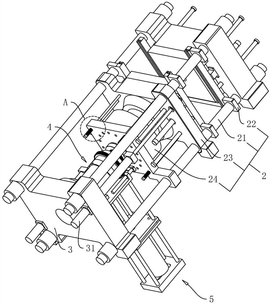 A horizontal injection machine