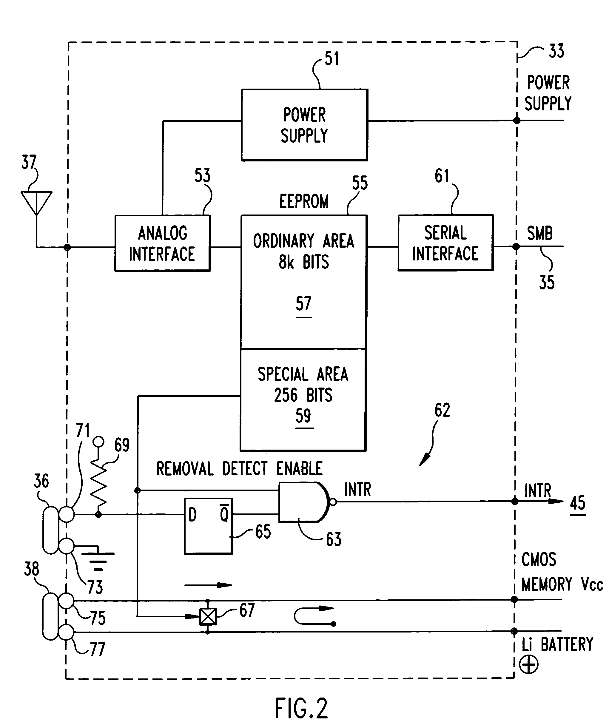 Computer with security function and method therefor